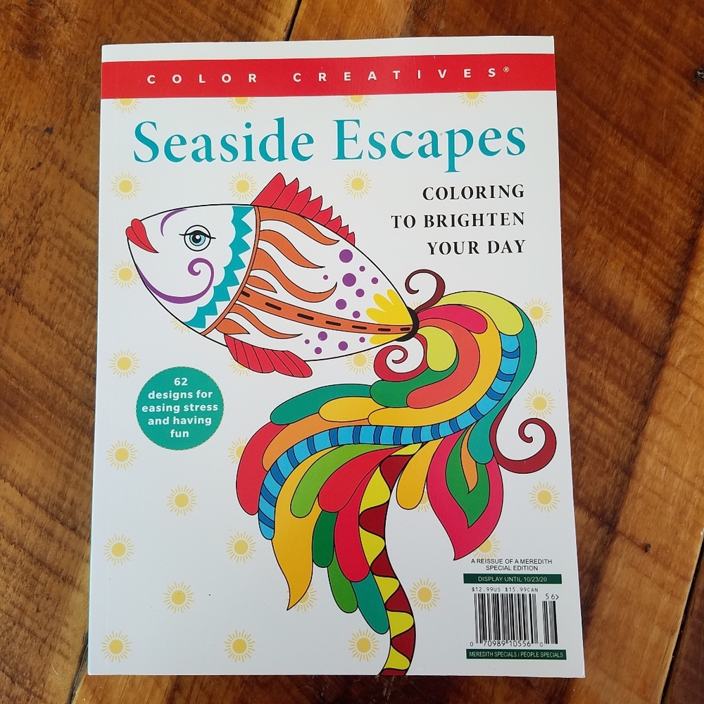 Seaside Escapes coloring book
